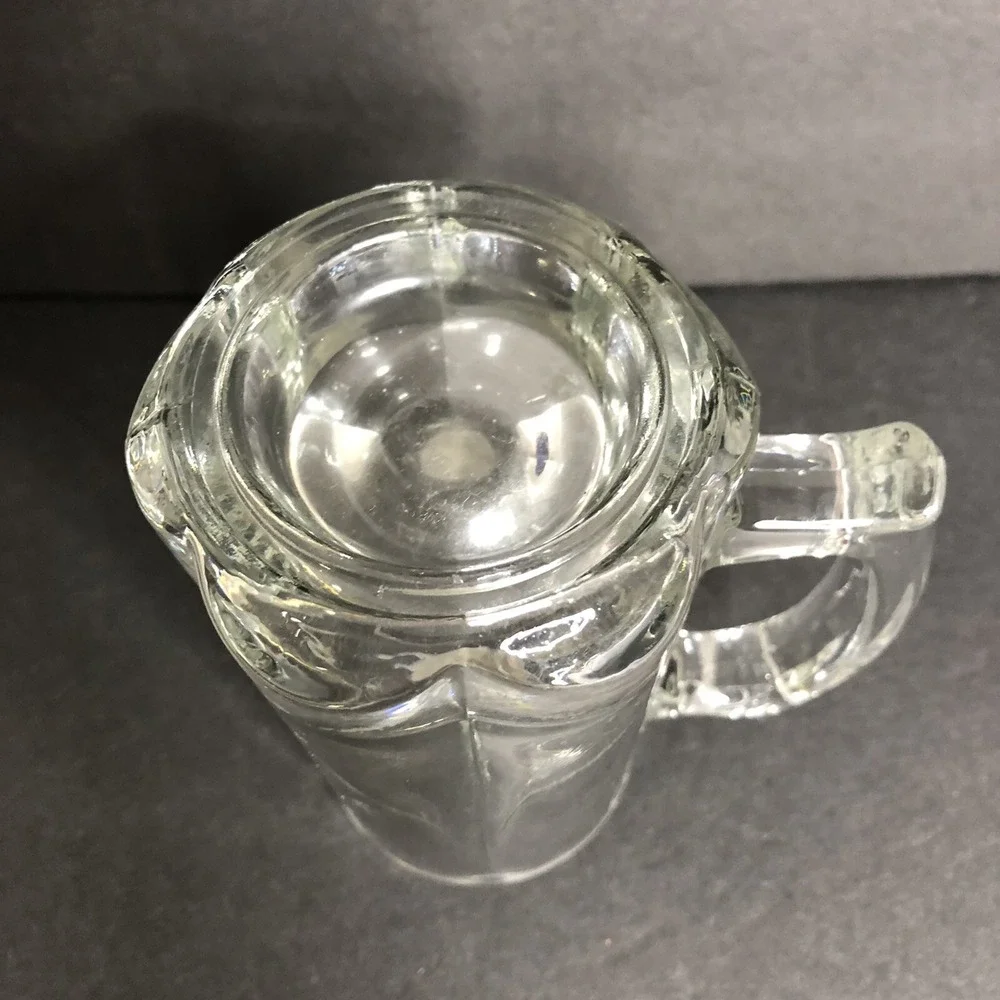 Carnival Victory Mug Glass Handled Pilsner Beerwith Pewter Logo 5 3/4